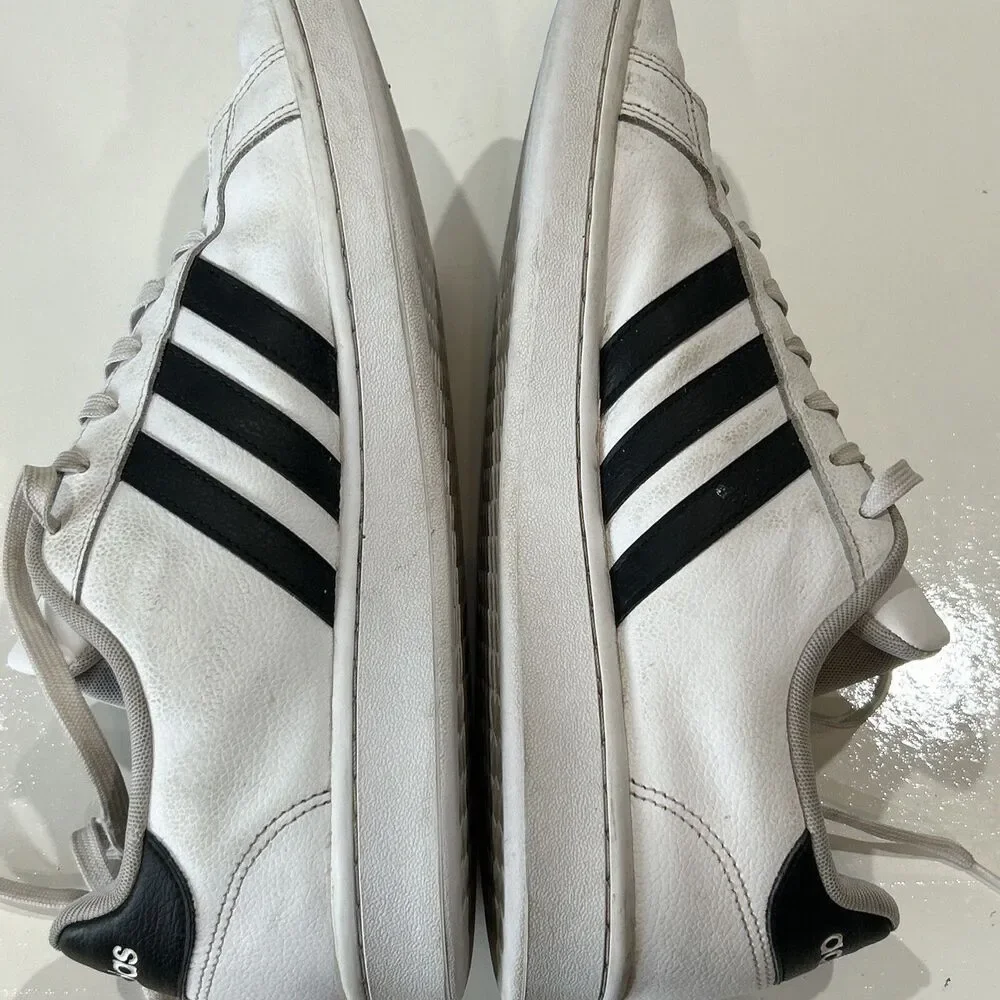 Adidas Mens Grand Court F36392 White Casual Shoes Sneakers Size 12